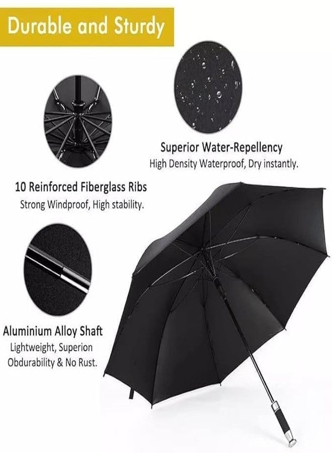BIYALI Big Umbrella for Men - Auto Open Folding Umbrella for Men & Women - UV Protection, Windproof, & Waterproof Chatri Stylish Design - Non-Slip Handle - Easy Open/Close - Multicolor (R.R.Umbrella) - Image 3